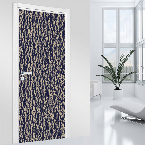 Adesivo per porta - Motivo geometrico