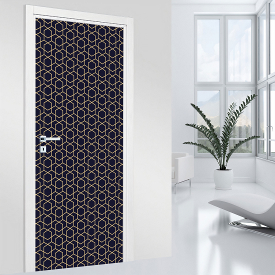 Adesivo per porta - Motivo geometrico