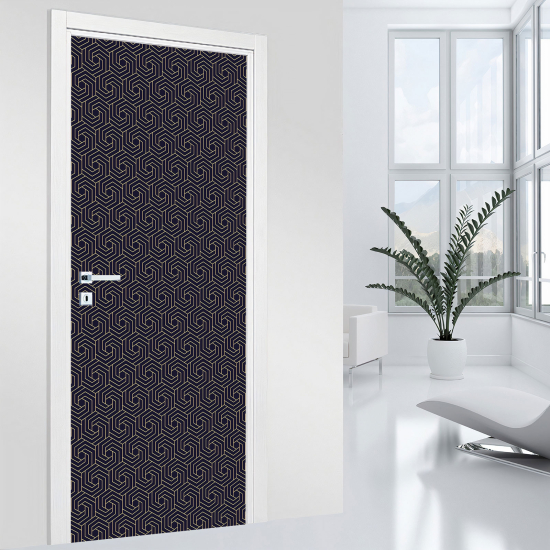 Adesivo per porta - Motivo geometrico
