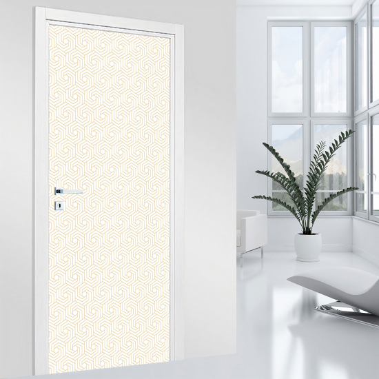 Adesivo per porta - Motivo geometrico