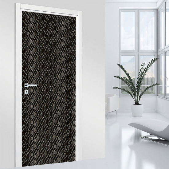 Adesivo per porta - Motivo geometrico
