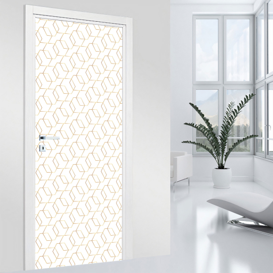 Adesivo per porta - Motivo geometrico