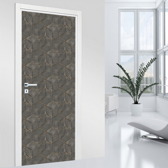 Adesivo per porta - Motivo geometrico