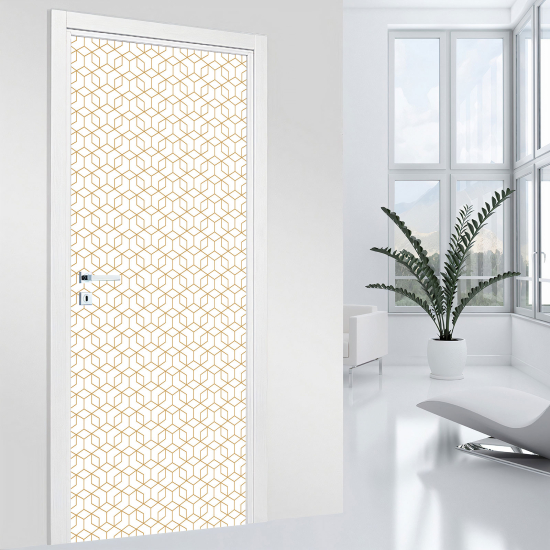Adesivo per porta - Motivo geometrico