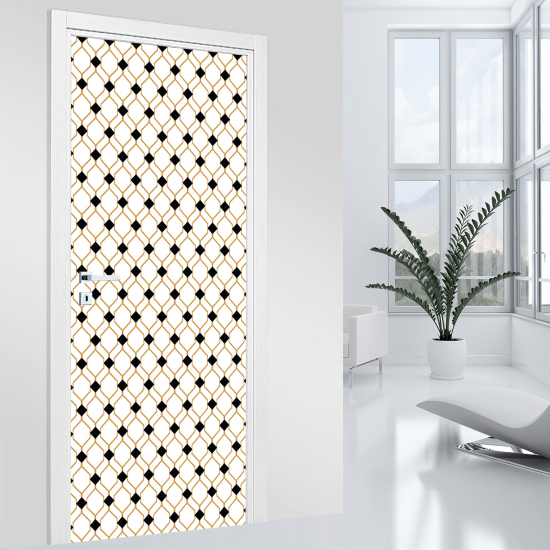 Adesivo per porta - Motivo geometrico