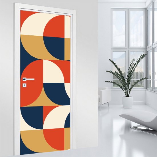Adesivo per porta - Motivo geometrico