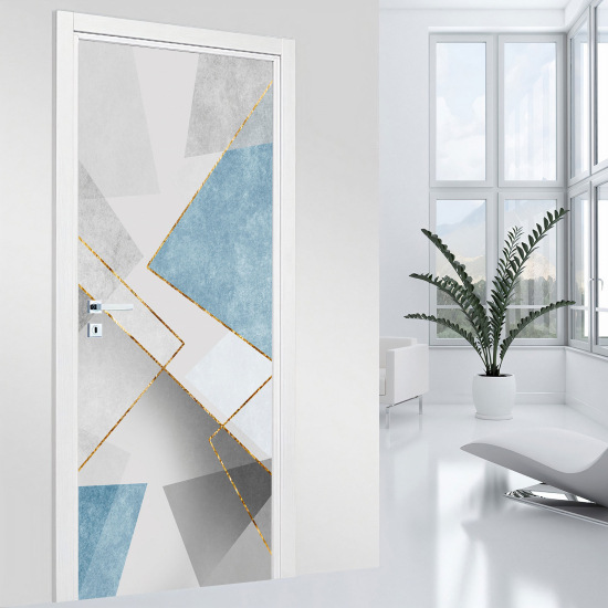 Adesivo per porta - Motivo geometrico
