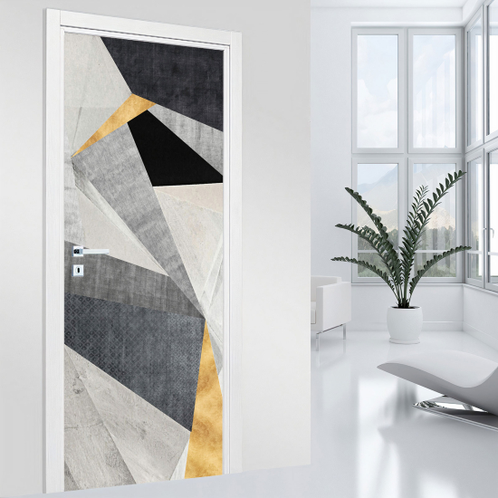 Adesivo per porta - Motivo geometrico