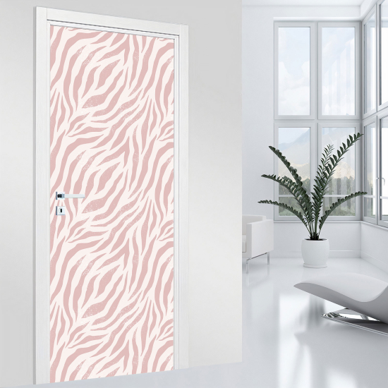 Adesivo per porta - Motivo zebrato