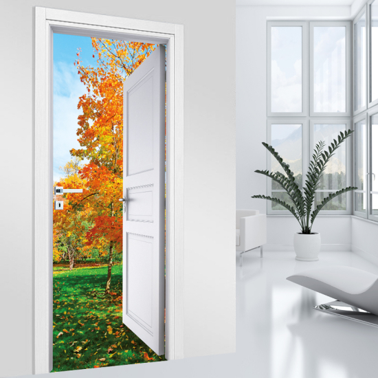 Adesivo per porta - Natura - 027