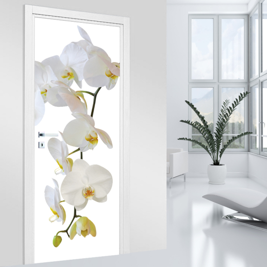 Adesivo per porta - Orchidea