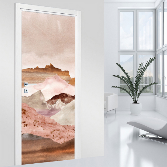 Adesivo per porta - Paesaggio astratto