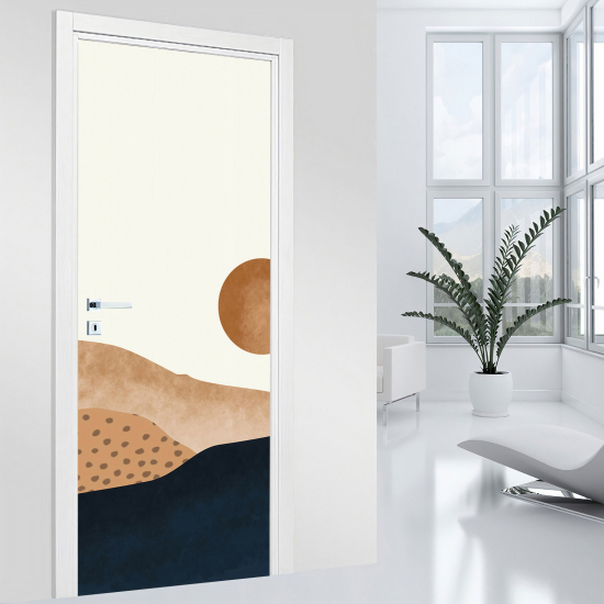 Adesivo per porta - Paesaggio boho