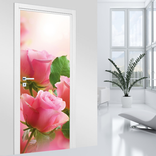 Adesivo per porta - Rose