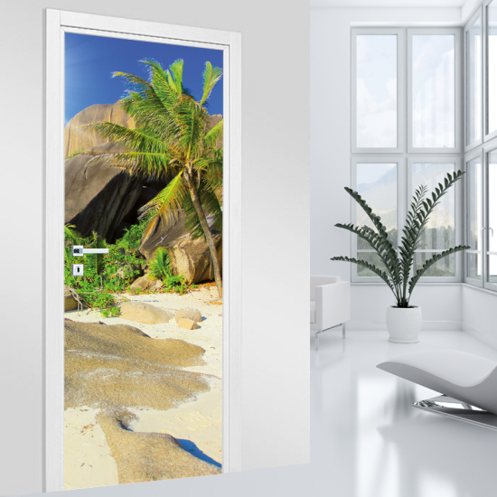 Adesivo per porta - Spiaggia