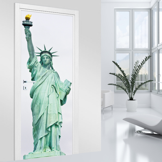 Adesivo per porta - Statua della libertà