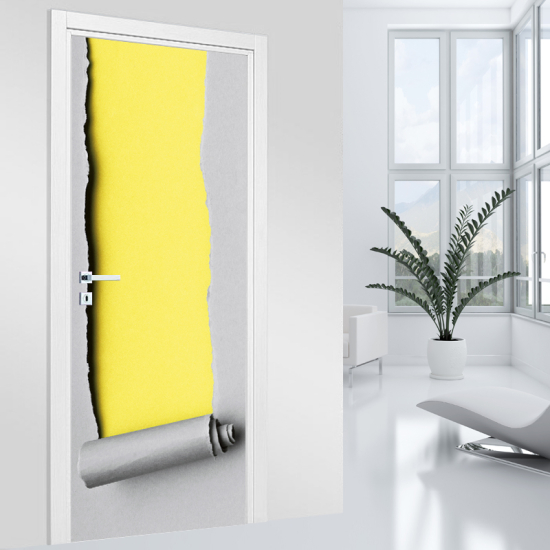 Adesivo per porta - Strappo