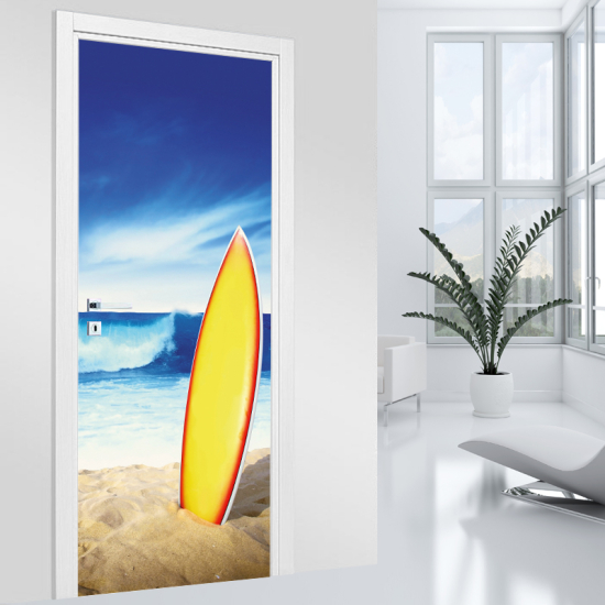 Adesivo per porta - Surf
