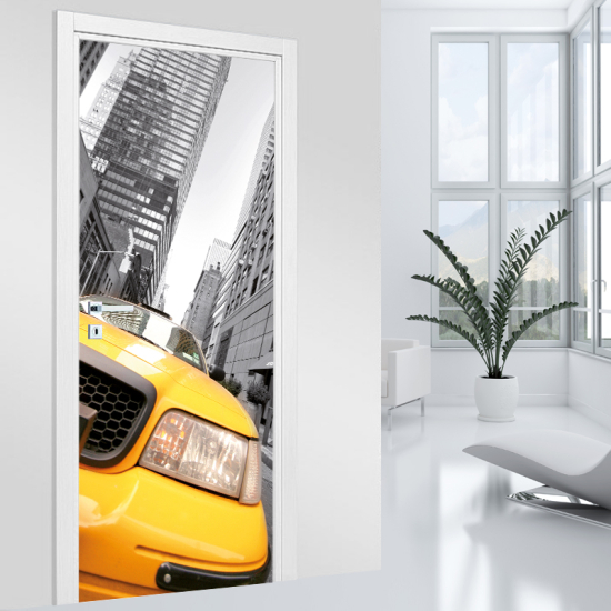 Adesivo per porta - Taxi di New York