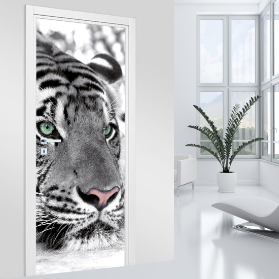 Adesivo per porta - Tigre