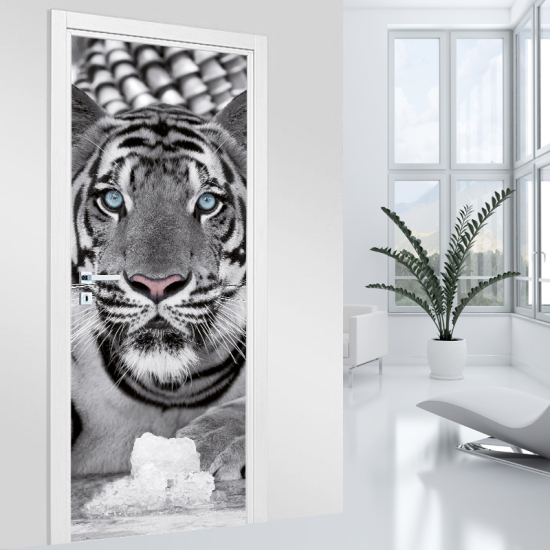 Adesivo per porta - Tigre