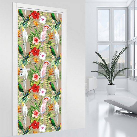 Adesivo per porta - Tropicale