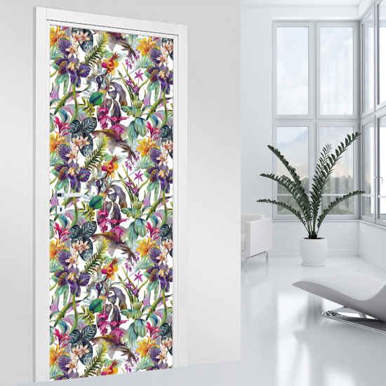 Adesivo per porta - Tropicale