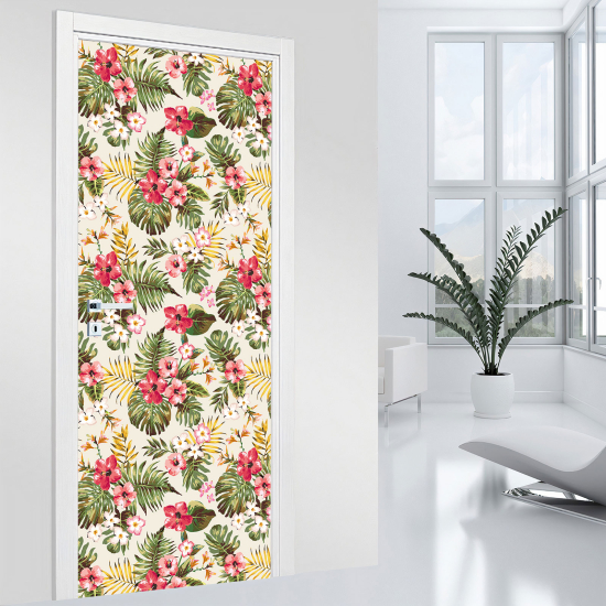 Adesivo per porta - Tropicale