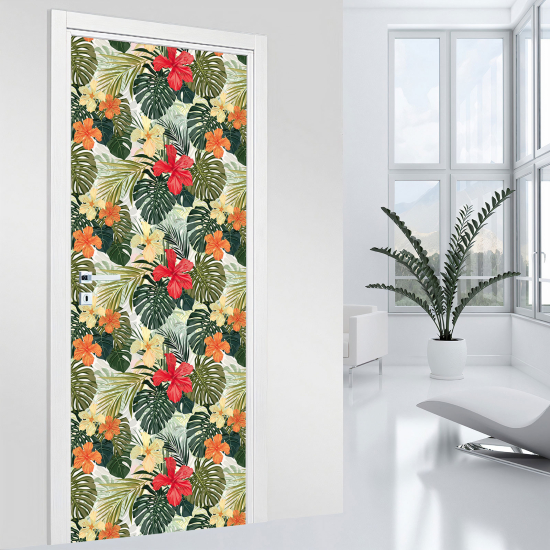 Adesivo per porta - Tropicale