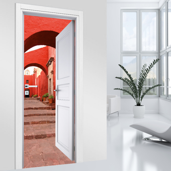 Adesivo per porta - Vicolo