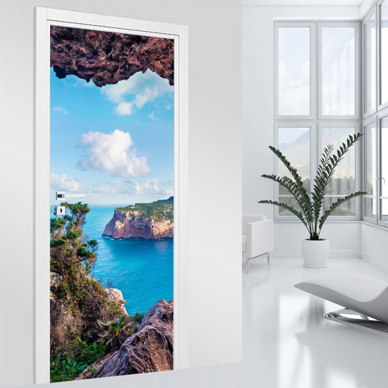 Adesivo per porta - Vista Mare