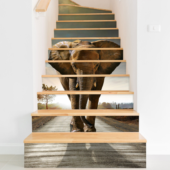 Adesivo Per Scale - Elefante