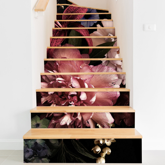Adesivo Per Scale - Fiori