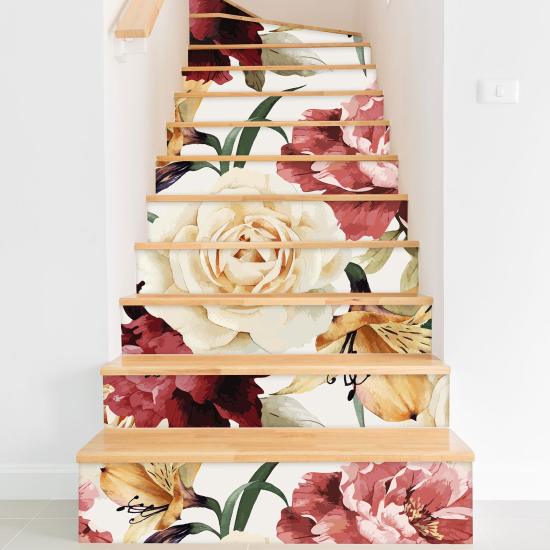 Adesivo Per Scale - Fiori