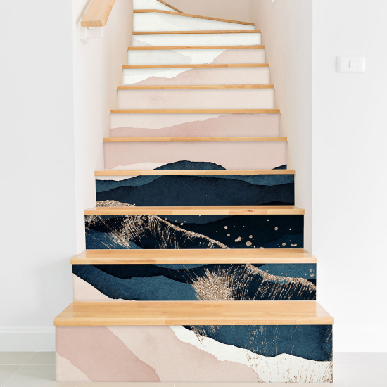 Adesivo Per Scale - Montagne Boho