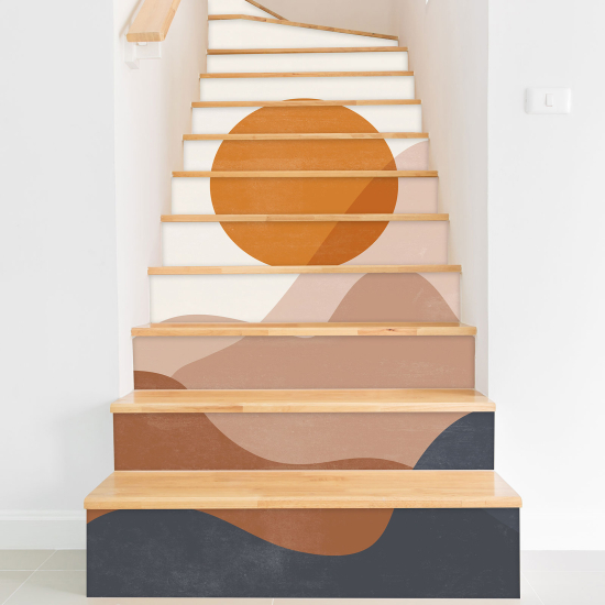 Adesivo Per Scale - Paesaggio Boho