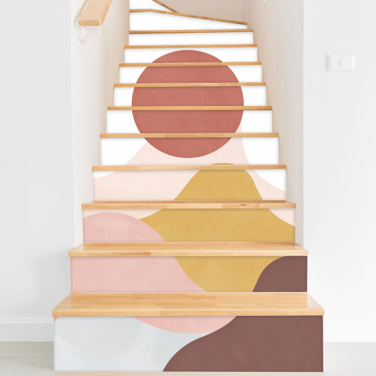 Adesivo Per Scale - Paesaggio Boho