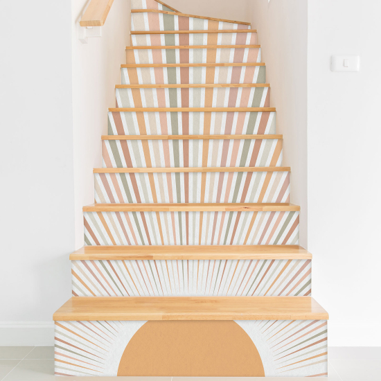 Adesivo Per Scale - Sole Boho