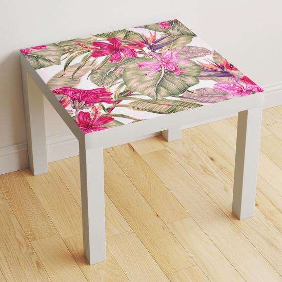 Adesivo Per Tavolo - Fiori tropicali