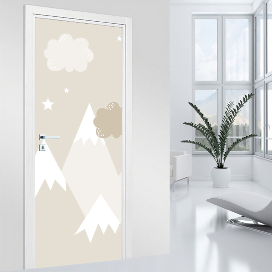 Adesivo porta per Bambini - Montagna