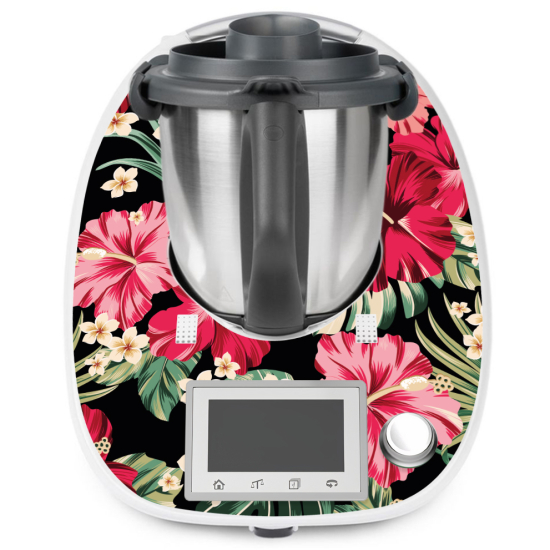 Adesivo Thermomix - TM5 - Fiori tropicali