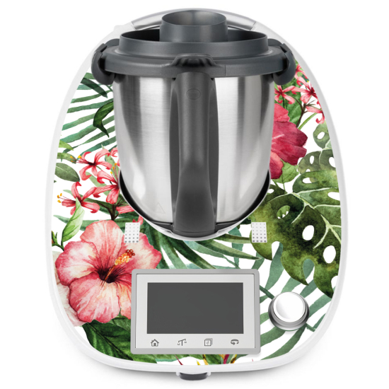 Adesivo Thermomix - TM5 - Fiori tropicali