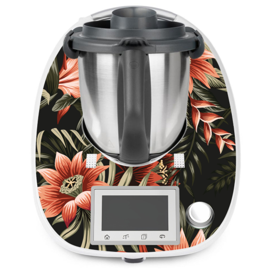 Adesivo Thermomix - TM5 - Fiori tropicali