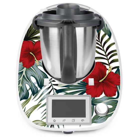 Adesivo Thermomix - TM5 - Fiori tropicali