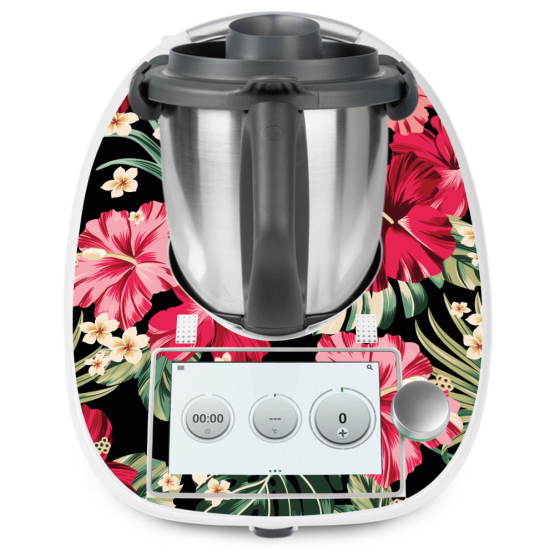 Adesivo Thermomix - TM6 - Fiori tropicali