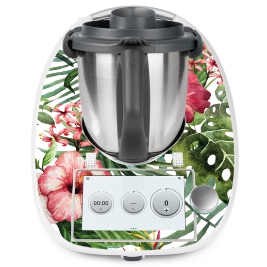 Adesivo Thermomix - TM6 - Fiori tropicali