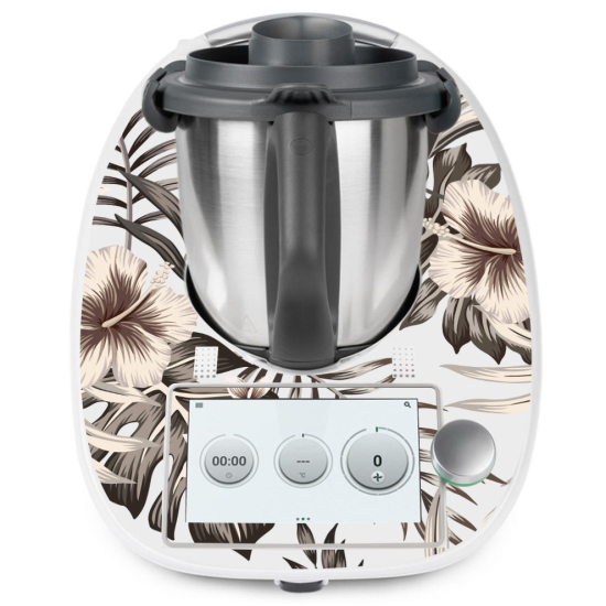 Adesivo Thermomix - TM6 - Fiori tropicali