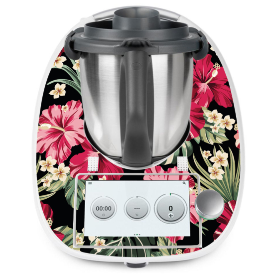 Adesivo Thermomix - TM6 - Fiori tropicali