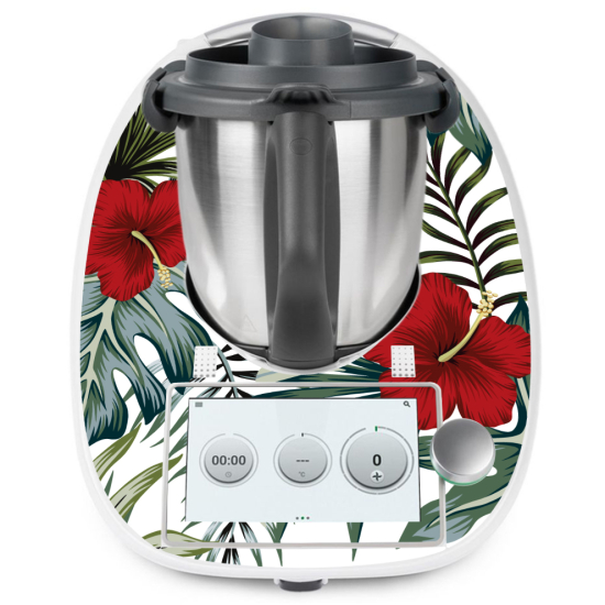 Adesivo Thermomix - TM6 - Fiori tropicali