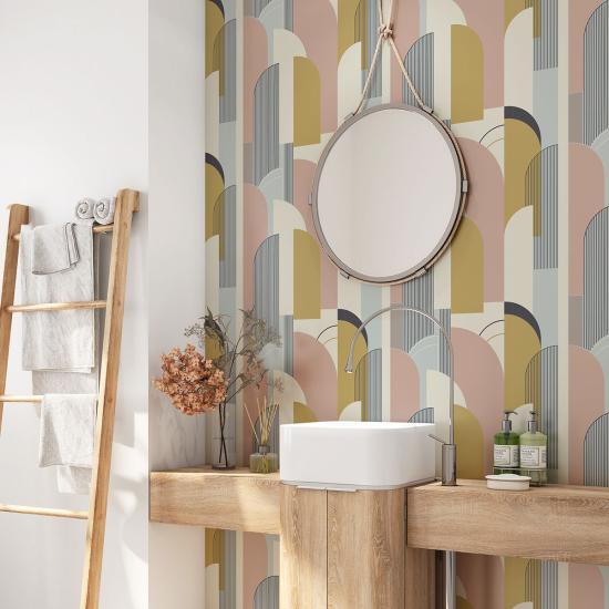 Alzatina adesiva per bagno - Design degli archi